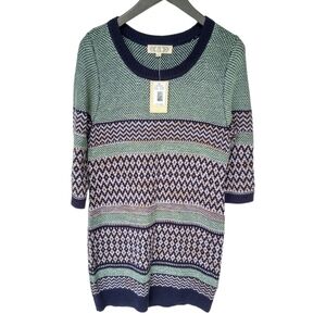 Pink Rose sweater Dress Size L NWT